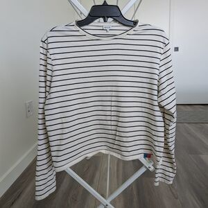 Kule 100% Cotton Long Sleeve Striped Shirt Size Medium